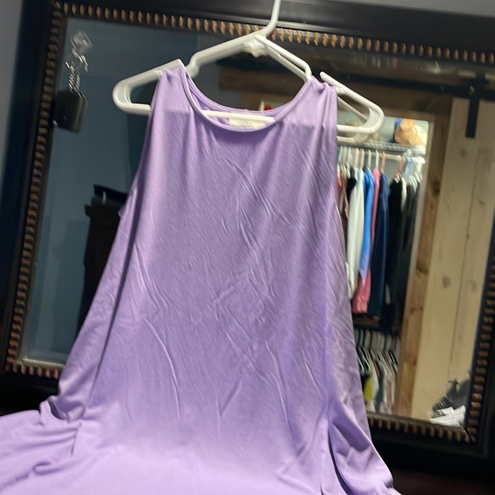 Lilac dress with pockets